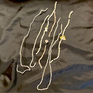 Variety of craft pearls jewelry supplies